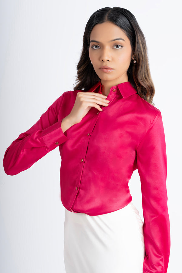 Intertwined Satin Shirt